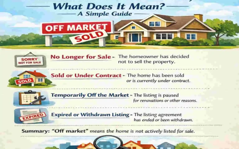 If a House Is Off Market, What Does It Mean