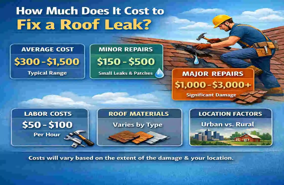 How Much to Fix a Roof Leak