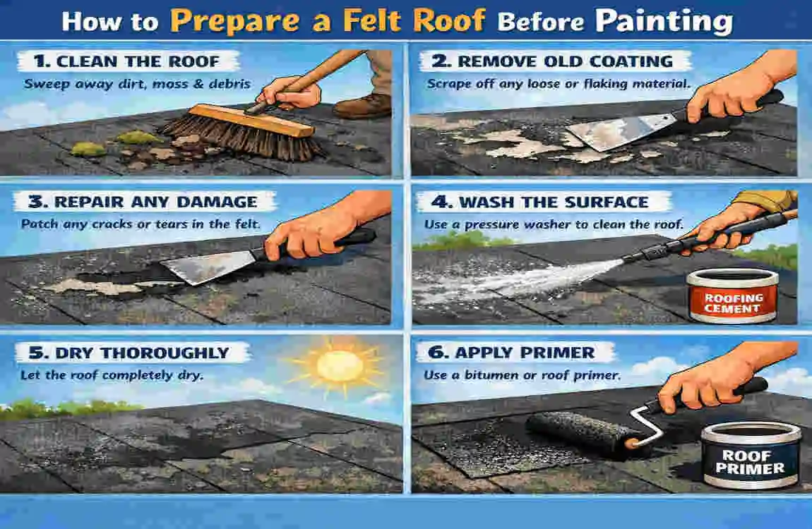 Can You Paint Felt Roofs