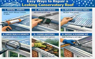 how to fix water leak in conservatory roof