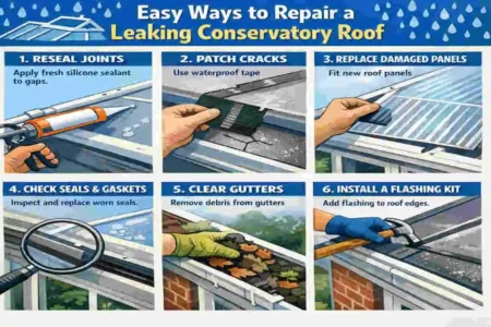how to fix water leak in conservatory roof