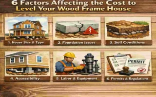 how much does it cost to level a wood frame house