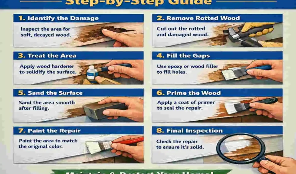 How to Replace Rotted Wood on Exterior of House
