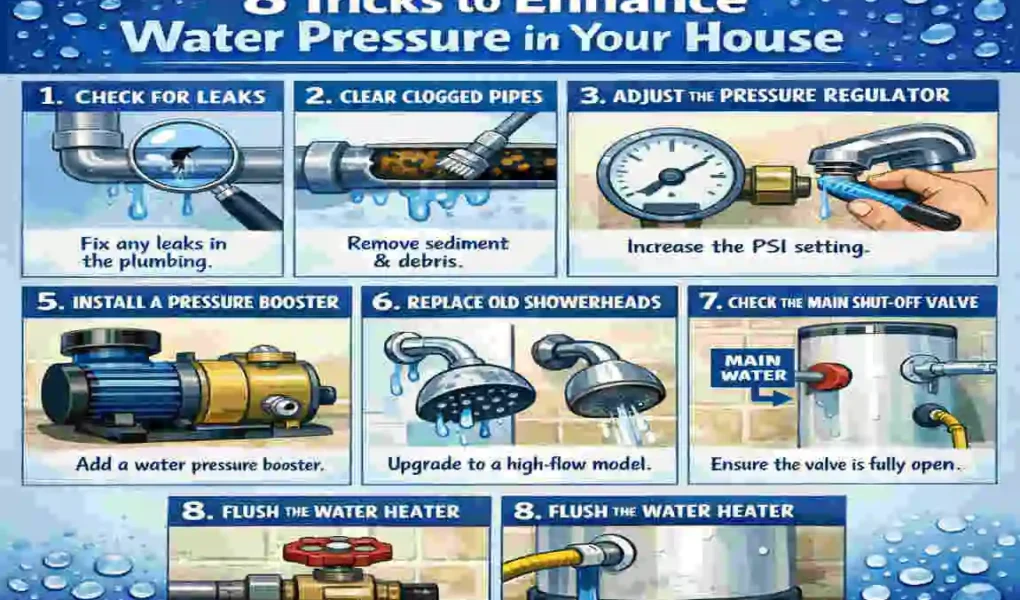 how to increase water pressure in house
