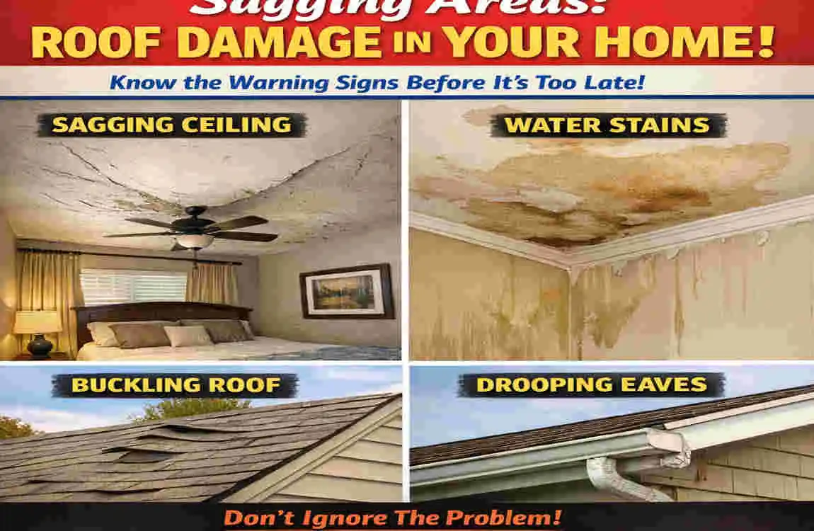  Roof Damage in Your Home