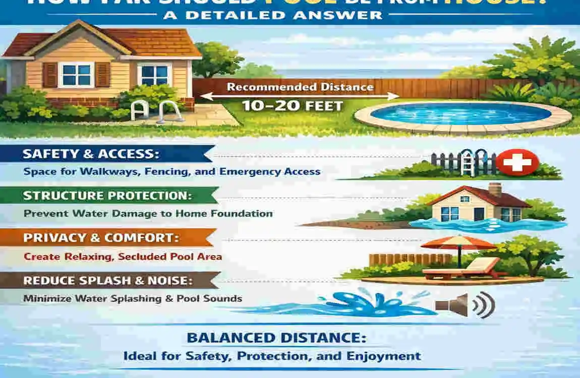 How Far Should a Pool Be from Your House