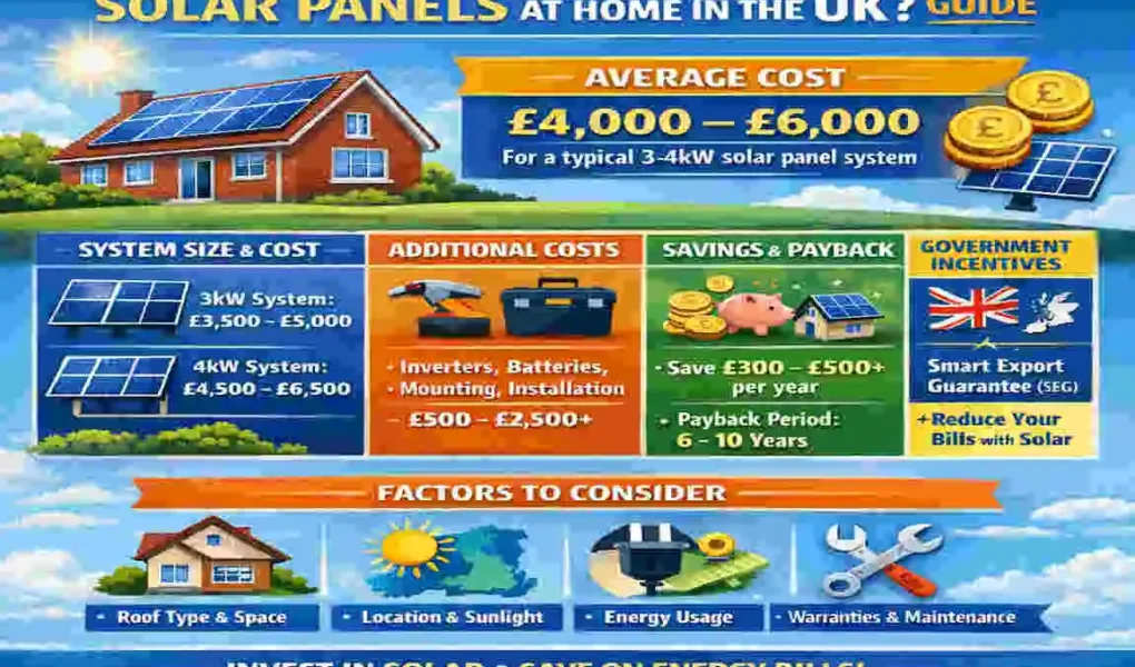 How Much Does It Cost to Install Solar Panels at Home in the UK?