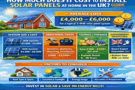 How Much Does It Cost to Install Solar Panels at Home in the UK?