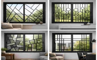 sliding window grill design for home