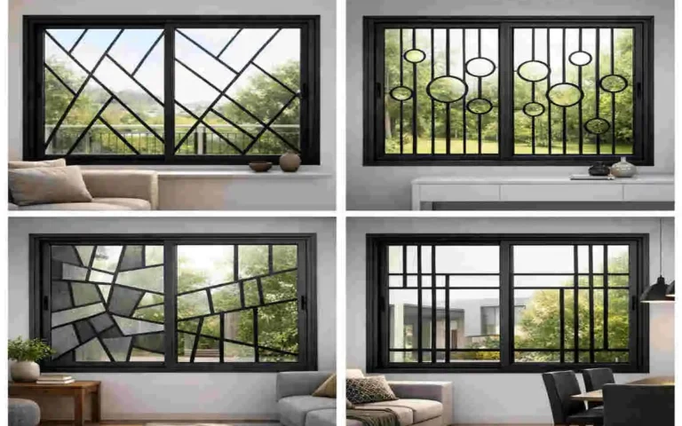 sliding window grill design for home