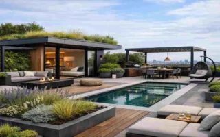 Roof Terrace Garden House Design
