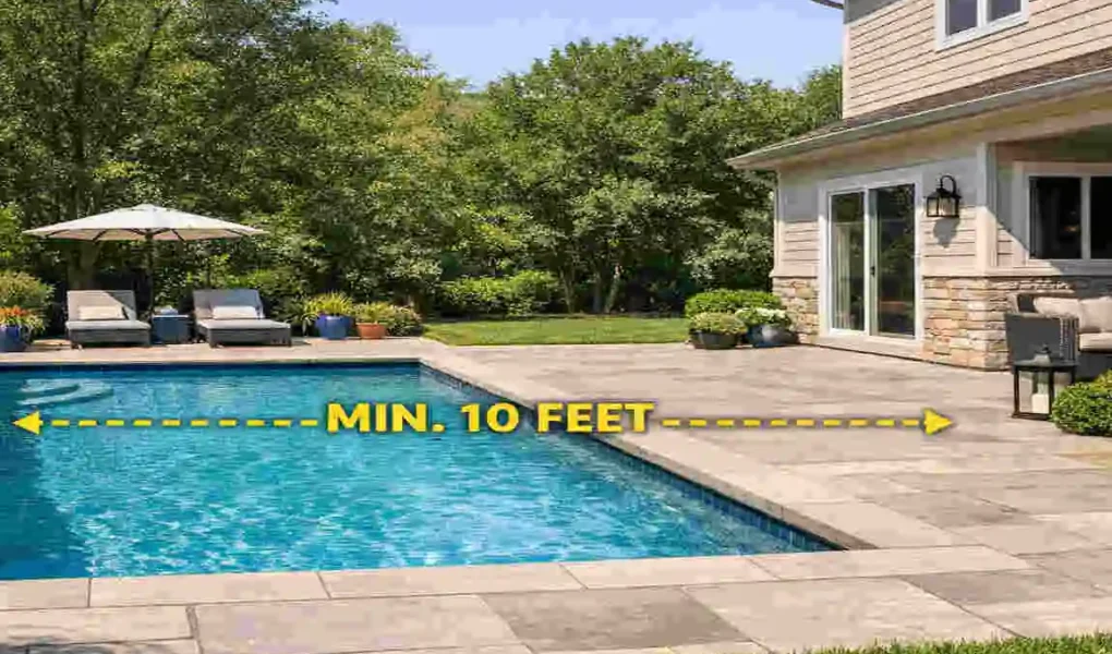 How Far Should a Pool Be From Your House?