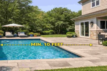 How Far Should a Pool Be From Your House?