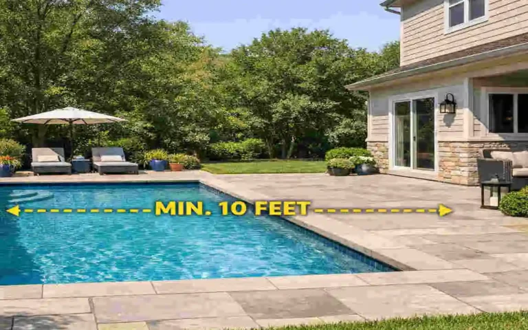 How Far Should a Pool Be From Your House?