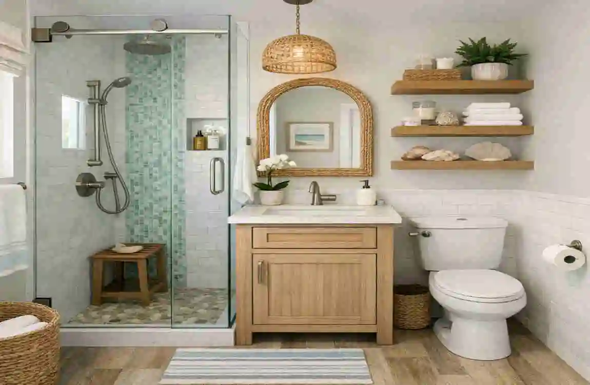 bathroom design for small space in Florida house