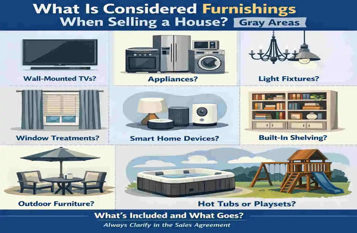 what is considered furnishings when selling a house
