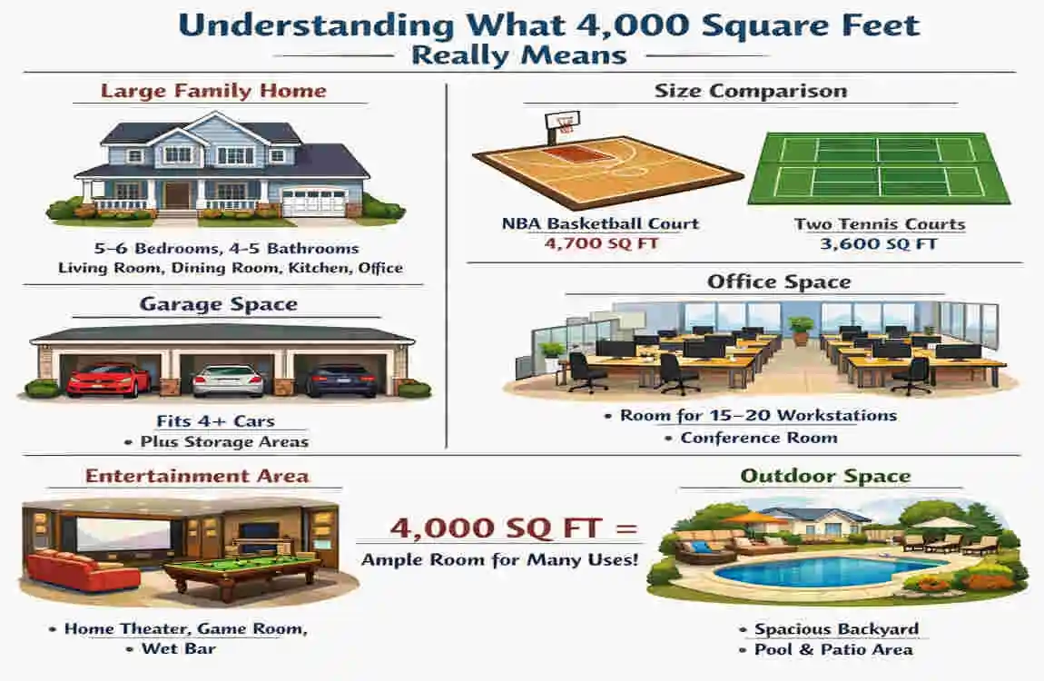 How Big Is a 4000 Sq Ft House