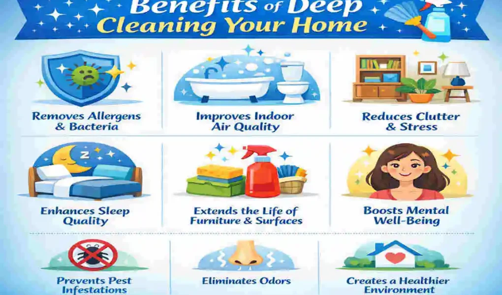 how to deep clean house