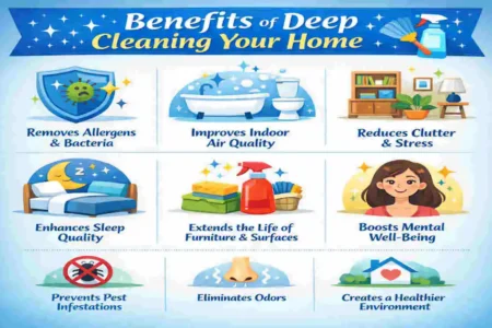 how to deep clean house