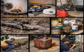 why does it smell like gasoline in my house