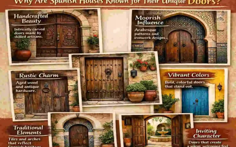 why do spanish houses and doors