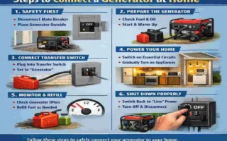 how to wire in a generator to your house