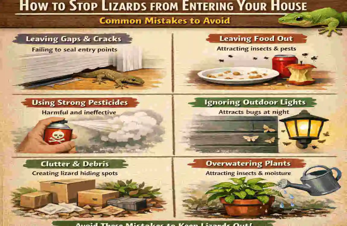 how to stop lizards from entering your house
