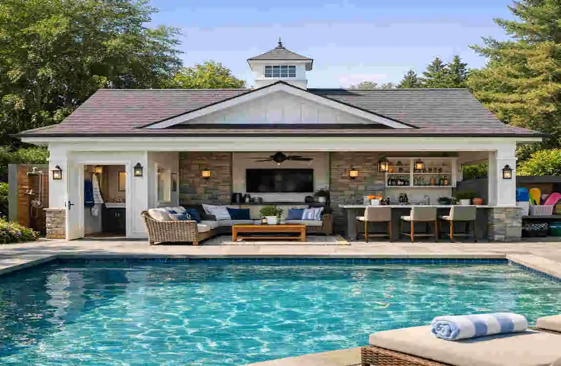 Pool House Construction