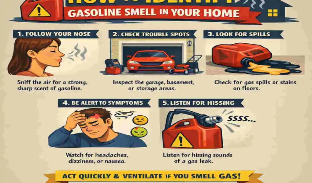 why does it smell like gasoline in my house