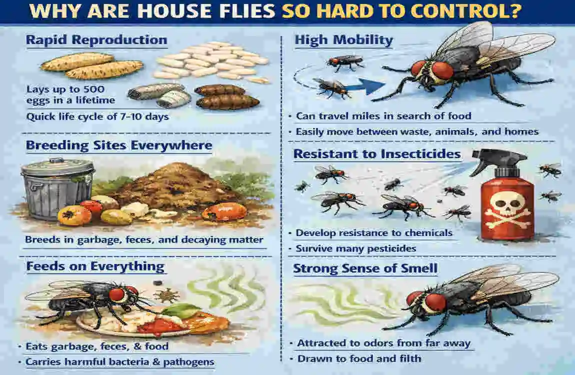 can house flies kill you