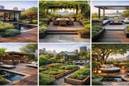 Roof Terrace Garden House Design