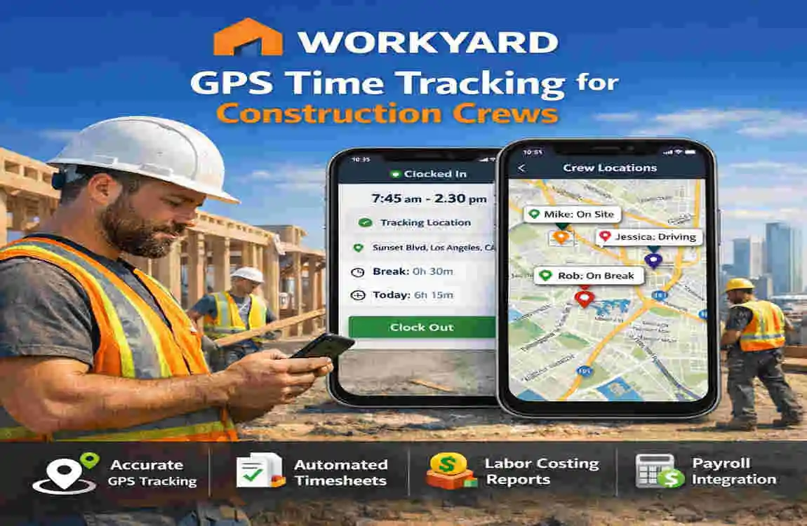 gps time tracking for construction crews US