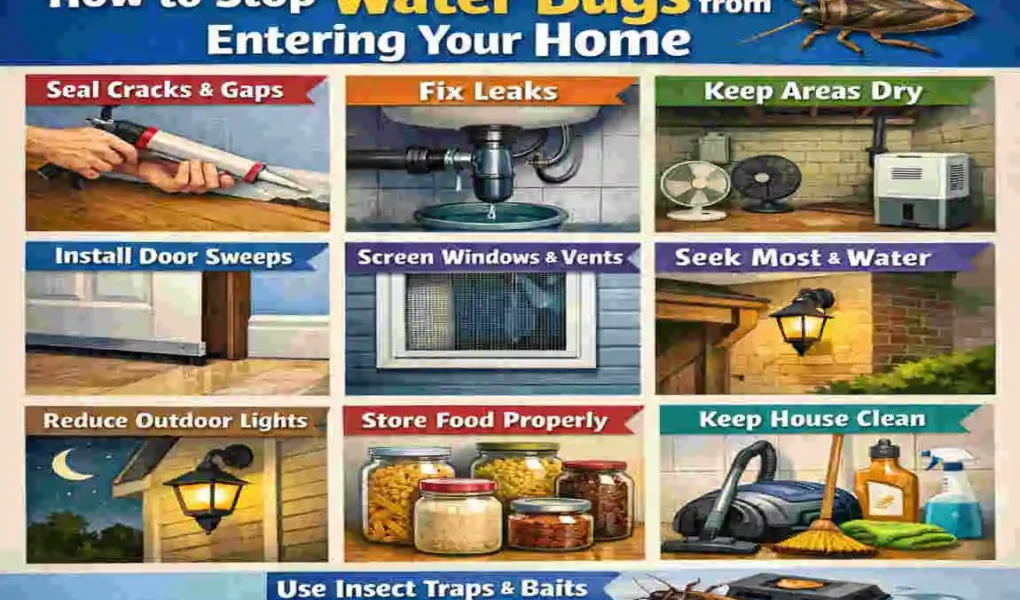 how do you keep clean water bugs out of your house