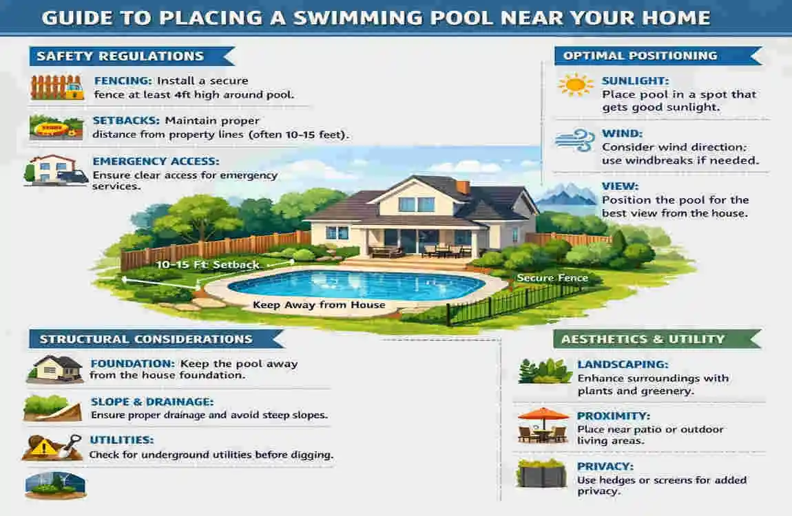 How Far Should a Pool Be from Your House