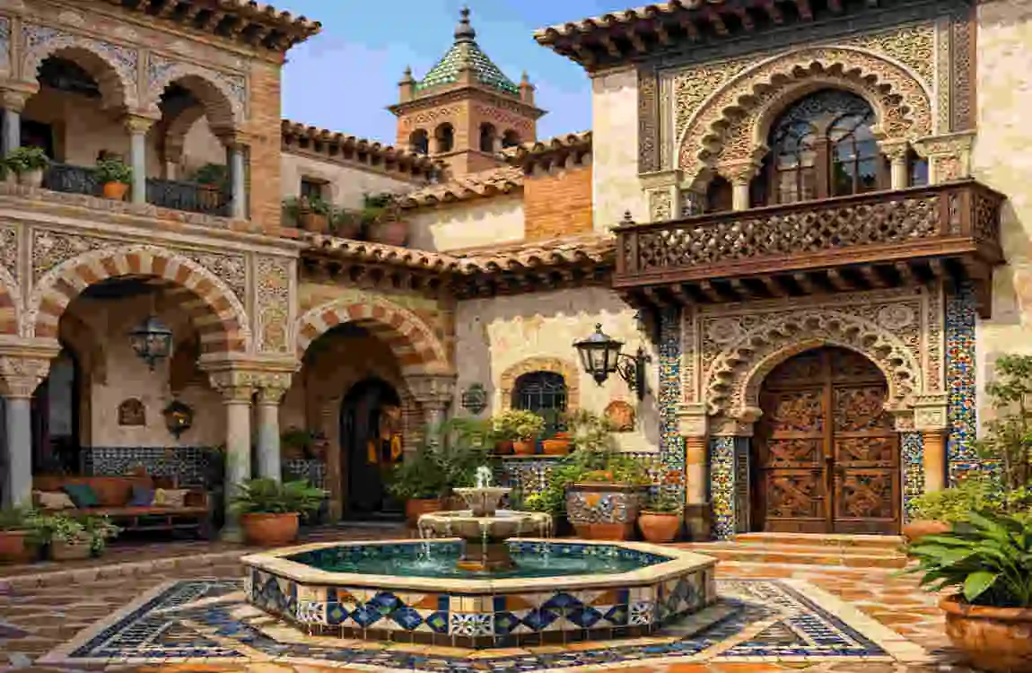 why do spanish houses and doors