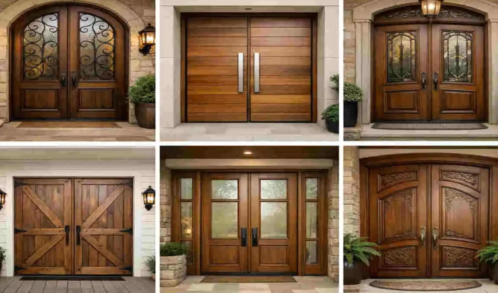 Wooden Double Door Designs for Home
