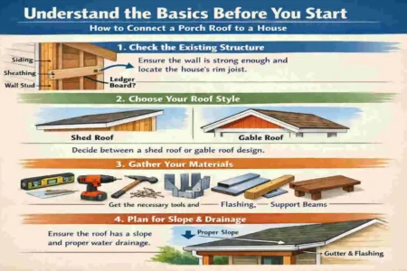 How to Connect a Porch Roof to Your House
