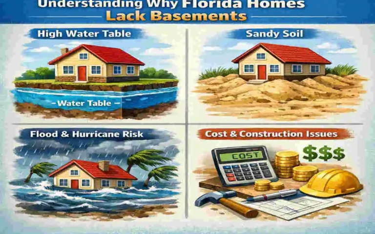 why don't houses in florida have basements