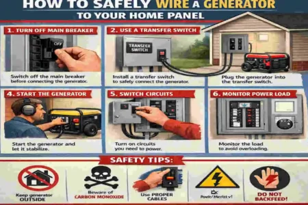 how to wire in a generator to your house