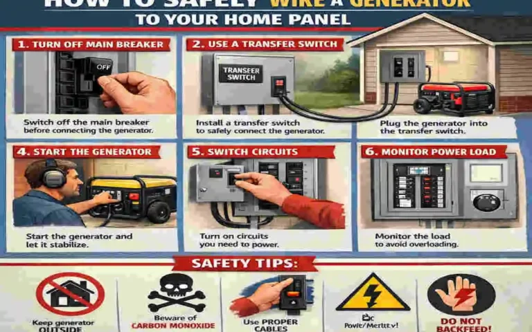 how to wire in a generator to your house