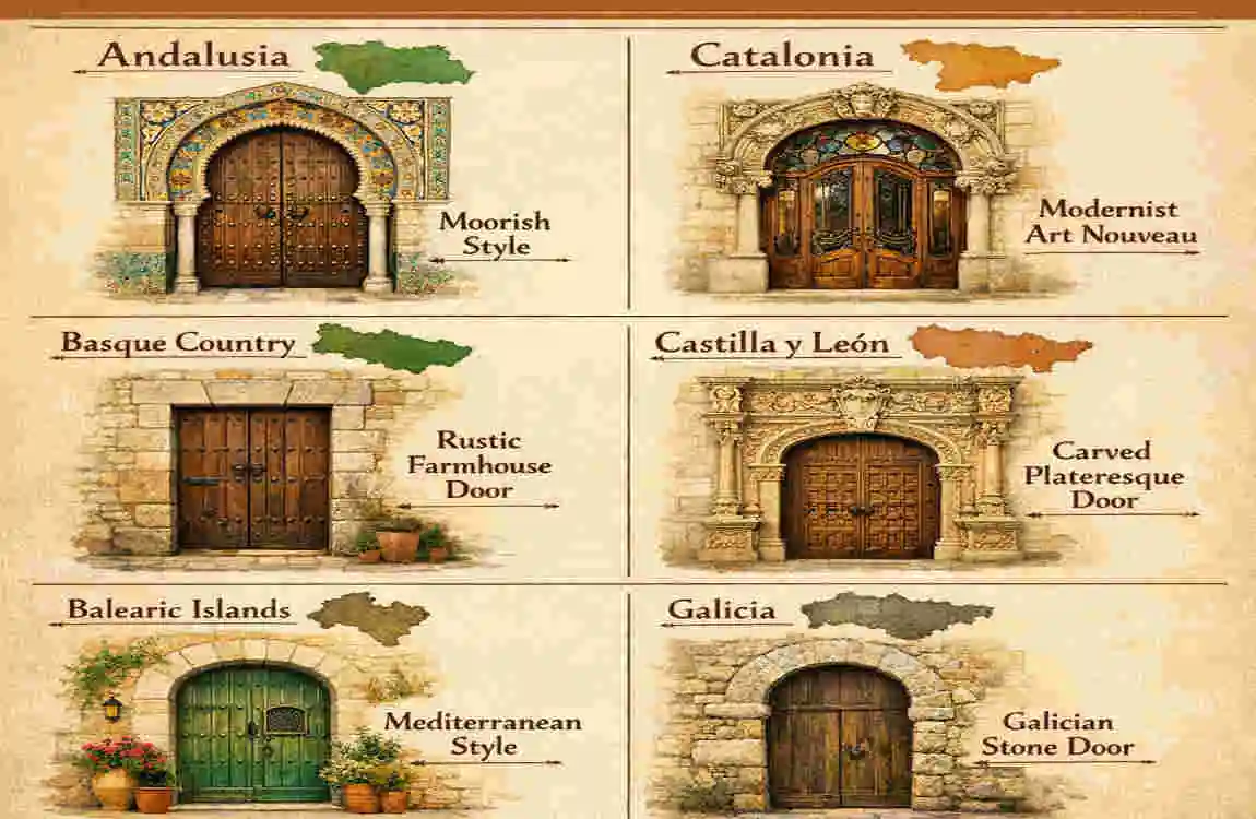 why do spanish houses and doors