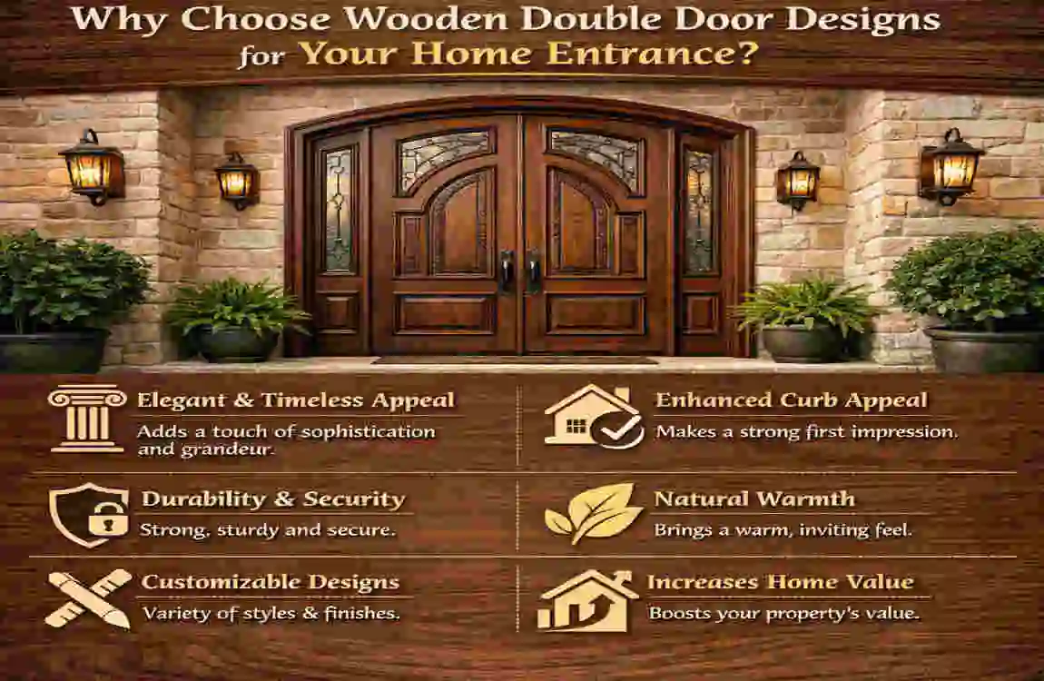 Wooden Double Door Designs for Home