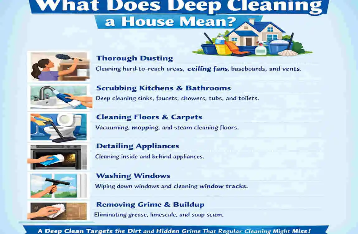 how to deep clean house