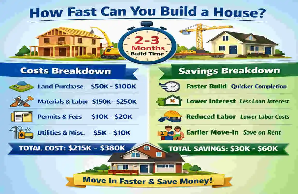 how fast can you build a house