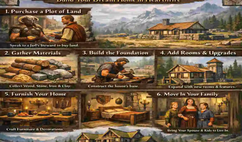 how to make a house in skyrim