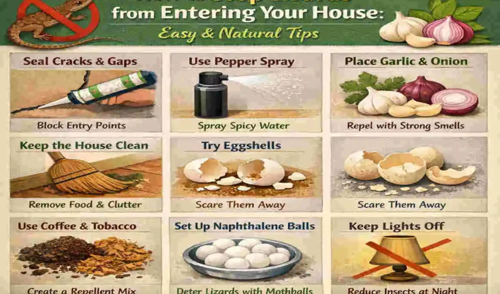 How to Stop Lizards from Entering Your House