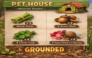 Pet House Guide for Grounded
