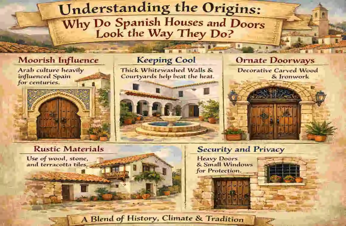 why do spanish houses and doors