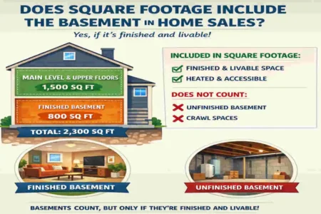 does the square footage of a house include the basement