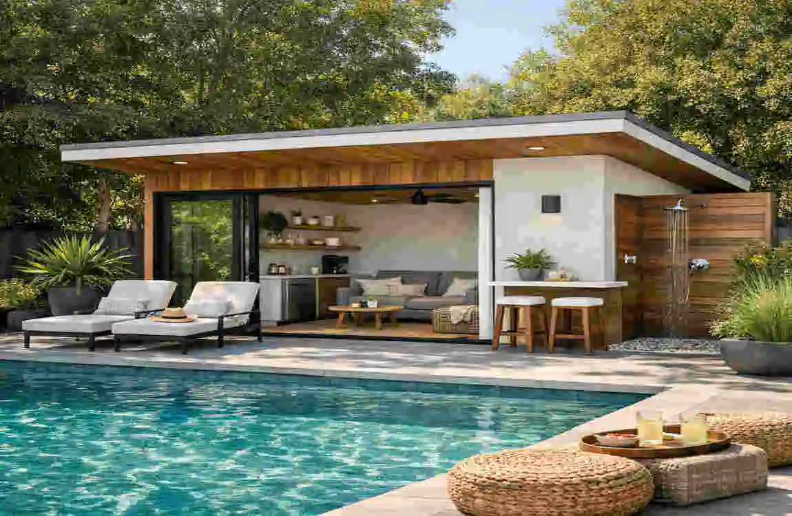 Pool House Construction